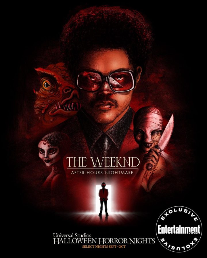 The Weeknd is featured in this year’s Halloween
Horror Nights at Universal.