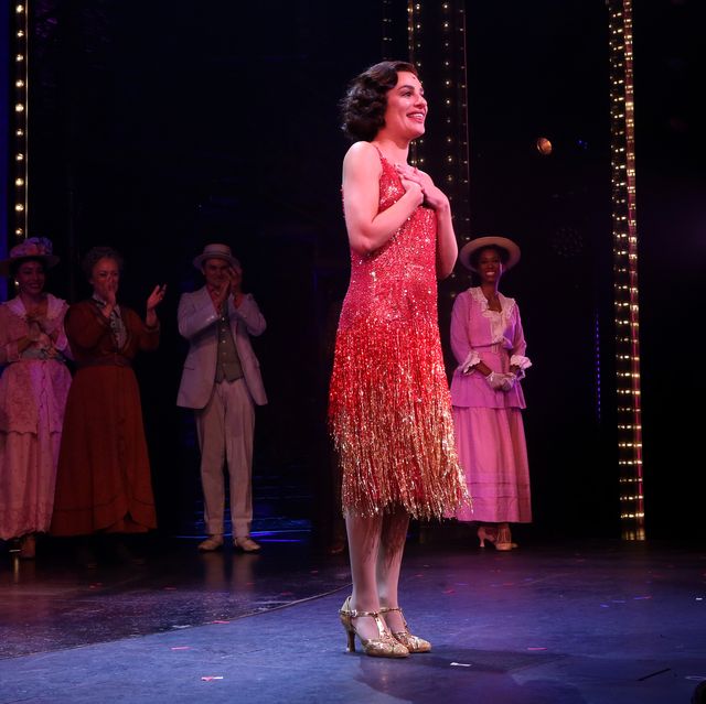 Lea Michele takes her bows after
a performance of “Funny Girl” on
Broadway. 