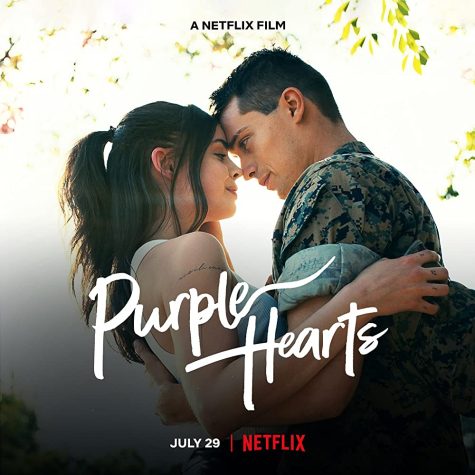 Sofia Carson and Nicholas Galitzine star in
Netflix’s new release, Purple Hearts.