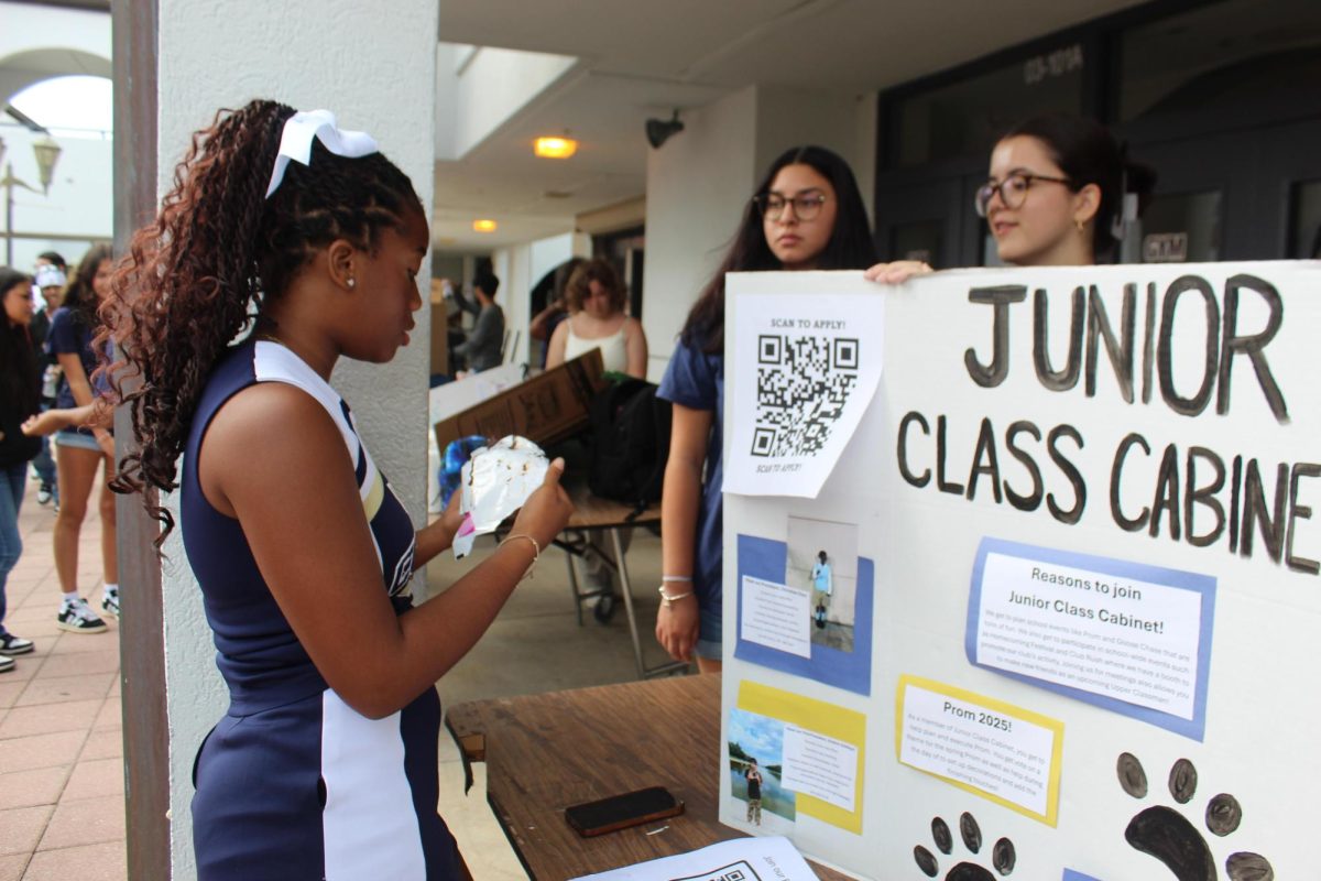 JCC is one of many groups that displayed a poster during Club Rush.