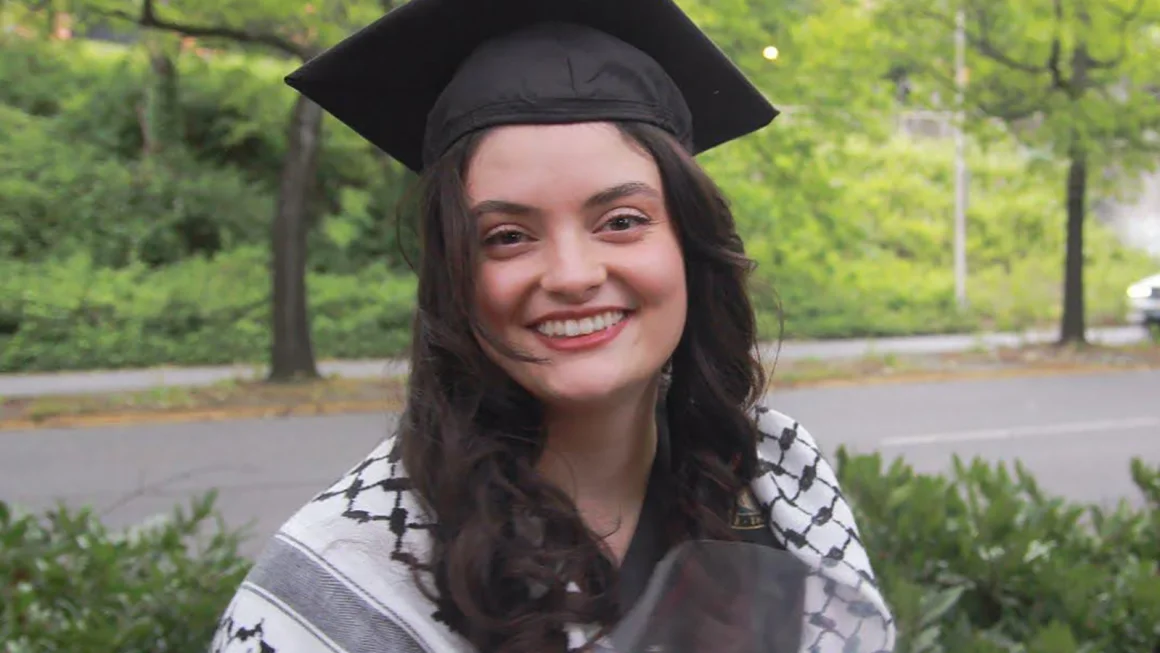 26 year-old American activist Ayşenur Ezgi Eygi at her graduation from the University of Washington this year.