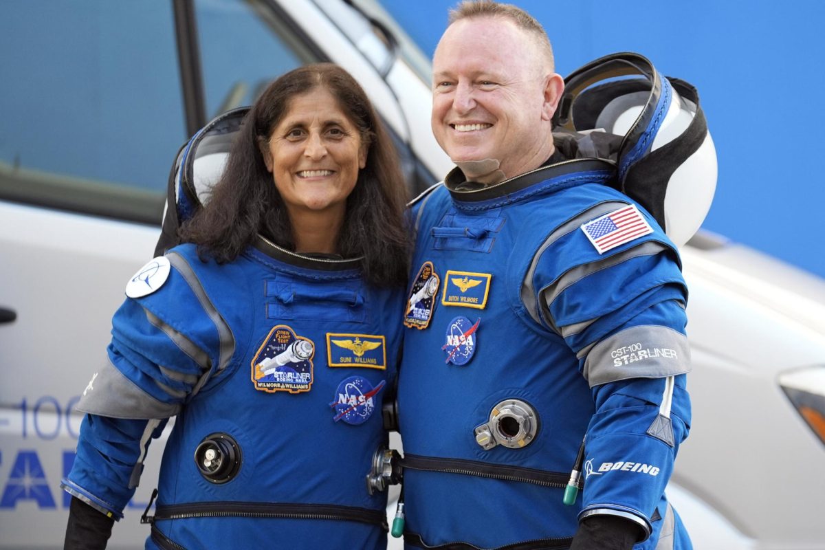 Astronauts Barry Wilmore and Sunita Williams pictured before boarding the Boeing craft.