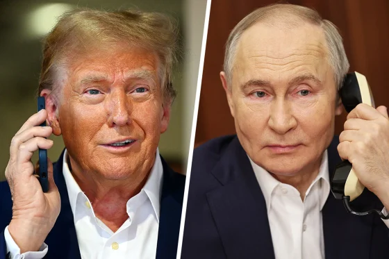 Pictured above are U.S. President Donald Trump (left) and Russian President Vladimir Putin (right).