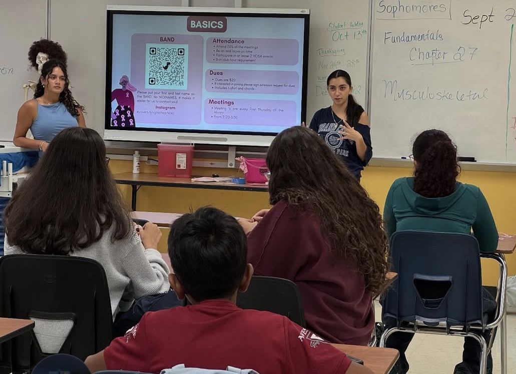 HOSA club members present for Connectivity Day.